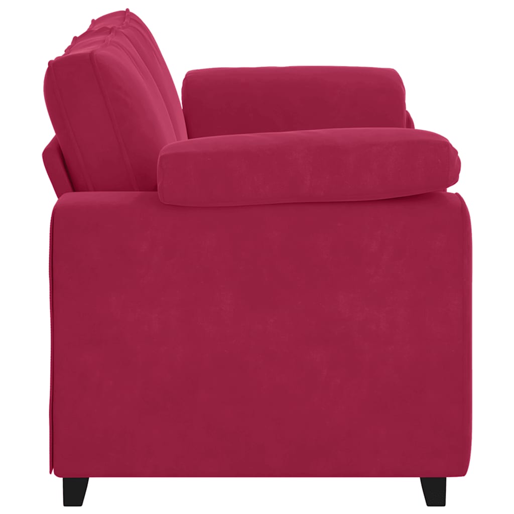 Dvosjed, sofa, vino crvena, 180x77x82 cm, baršun
