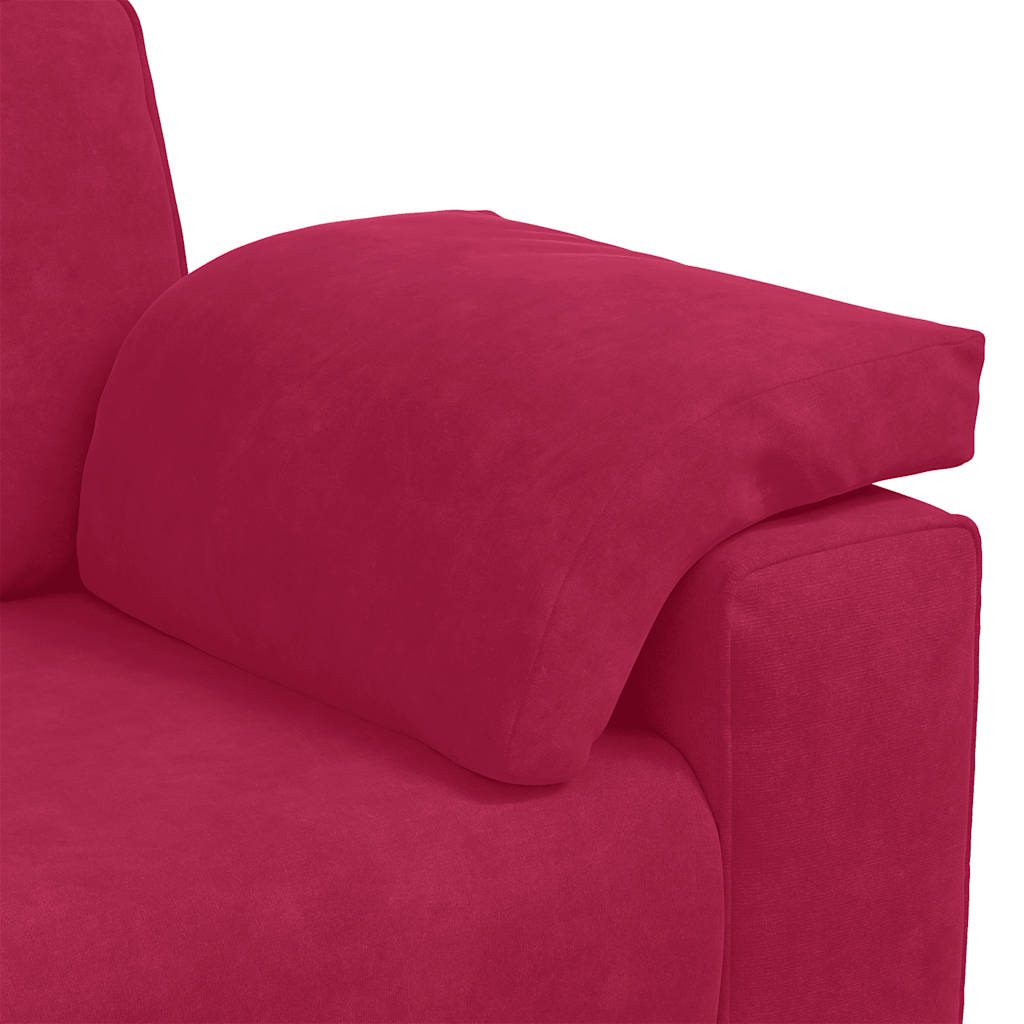 Dvosjed, sofa, vino crvena, 180x77x82 cm, baršun
