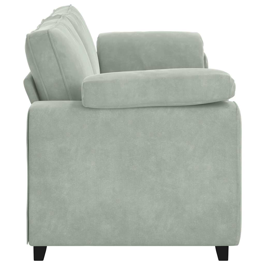Trosjed Sofa Svijetlosiva 220x77x82 cm Baršun
