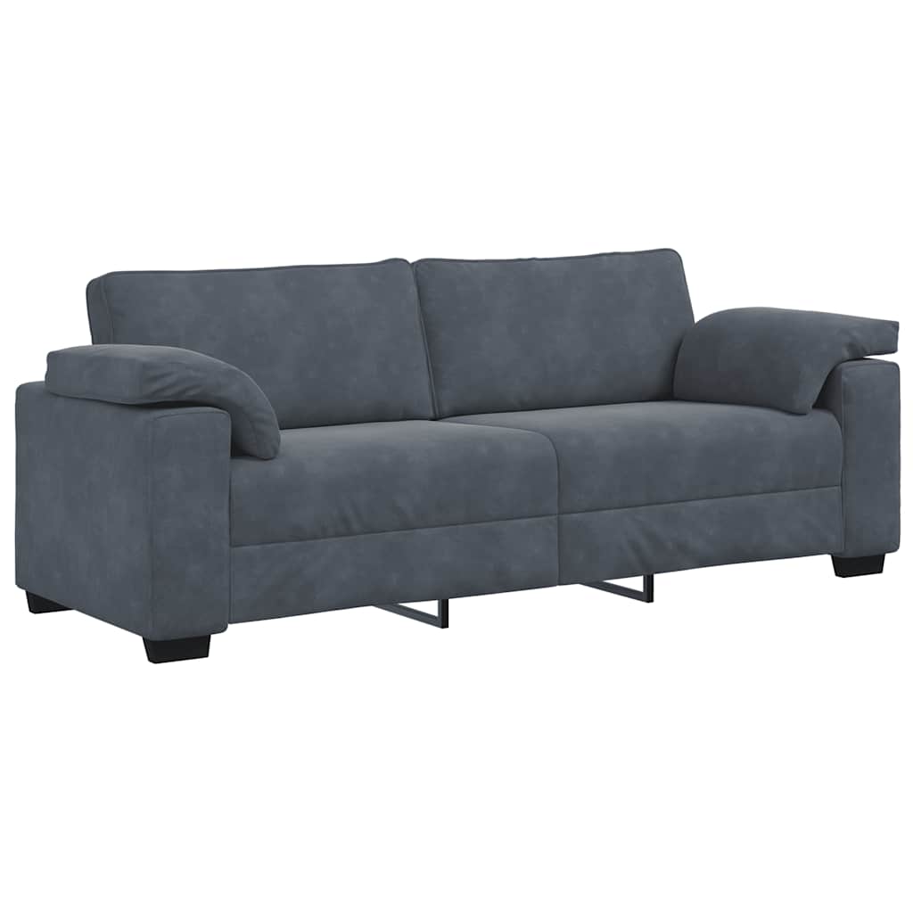 Trosjed Tamno siva 220x77x82 cm Baršun