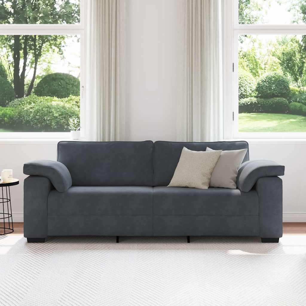 Trosjed Tamno siva 220x77x82 cm Baršun