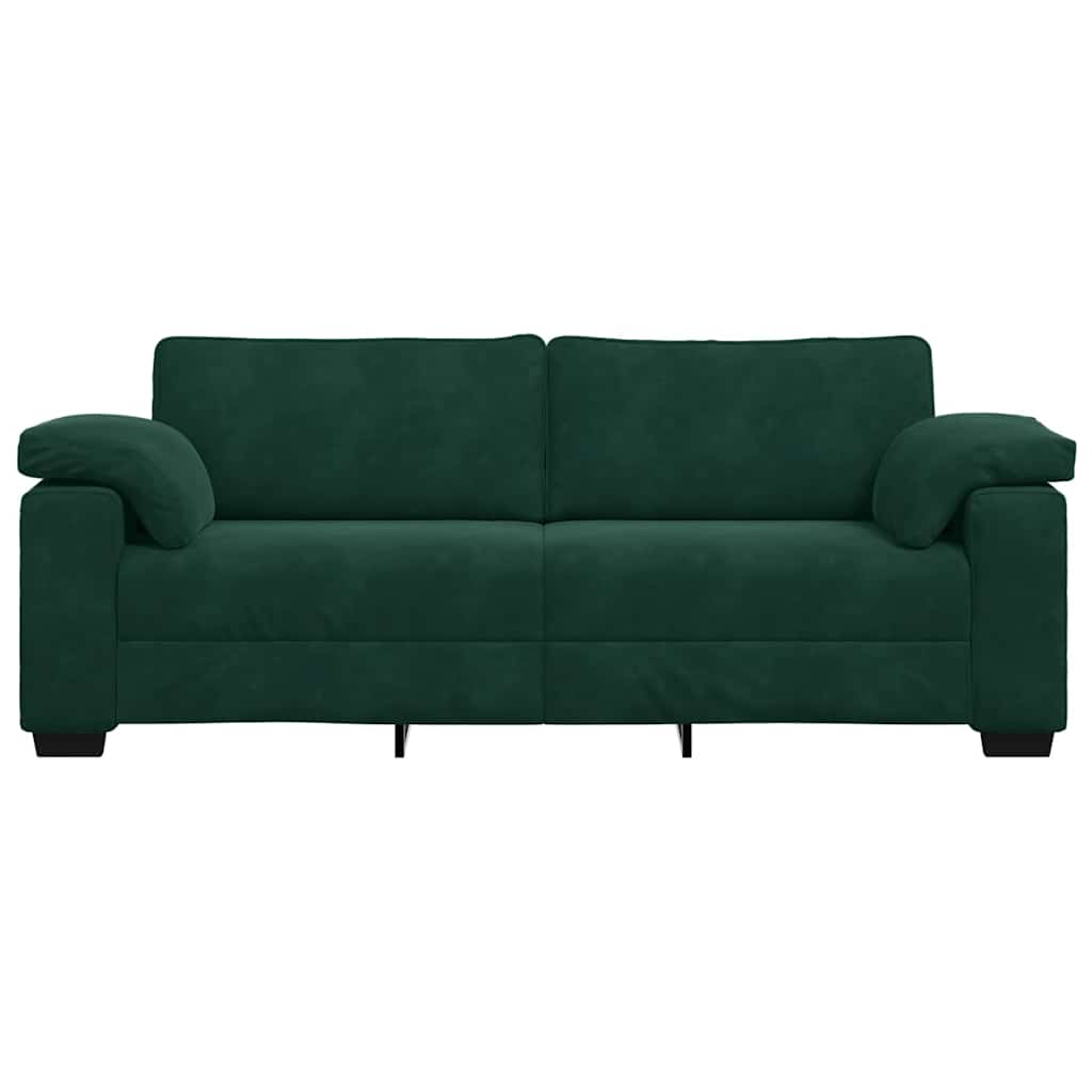 Trosjed Tamnozeleni 220x77x82 cm Baršun