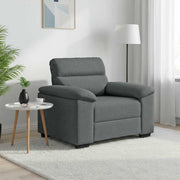 Sofa fotelja tamno siva 100x81x84 cm tkanina