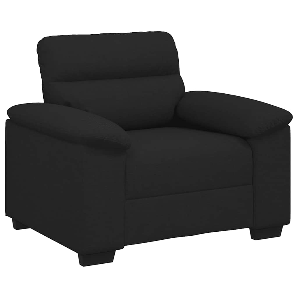 Sofa fotelja crna 100x81x84 cm tkanina