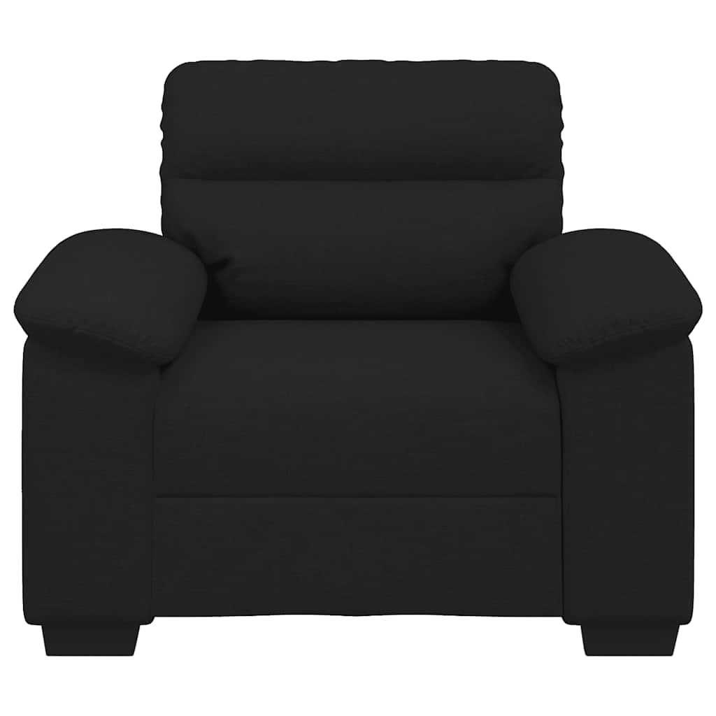Sofa fotelja crna 100x81x84 cm tkanina