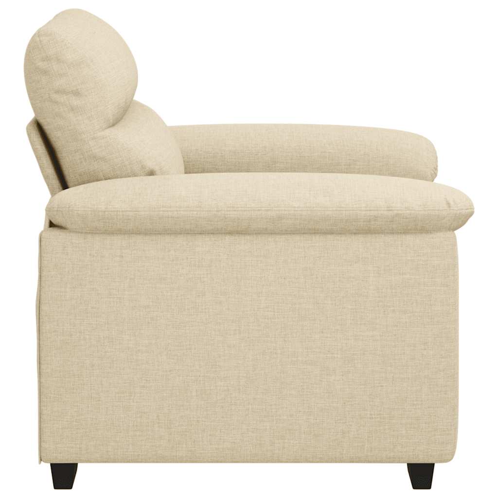 Sofa fotelja krem 100x81x84 cm tkanina
