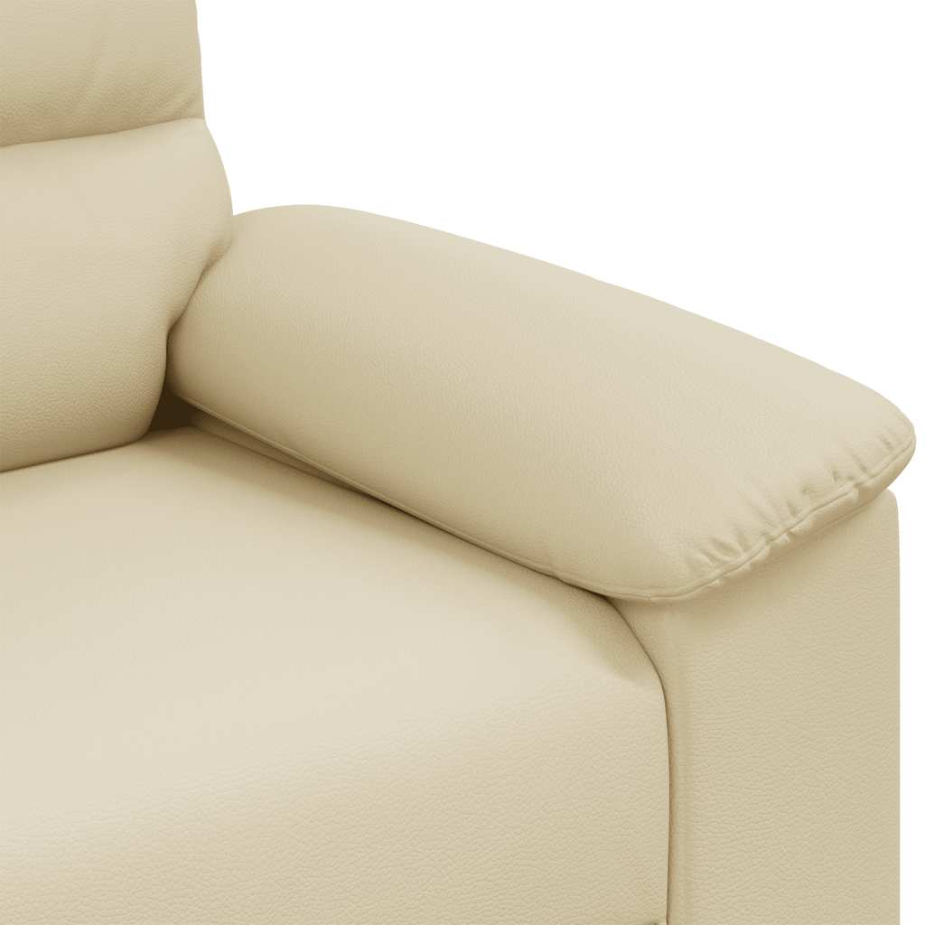 Sofa krem 100x81x84 cm umjetna koža