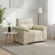 Sofa krem 100x81x84 cm umjetna koža