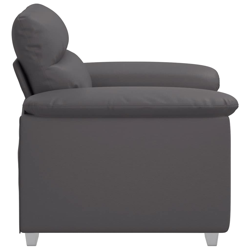 Sofa fotelja siva 100x81x84 cm umjetna koža