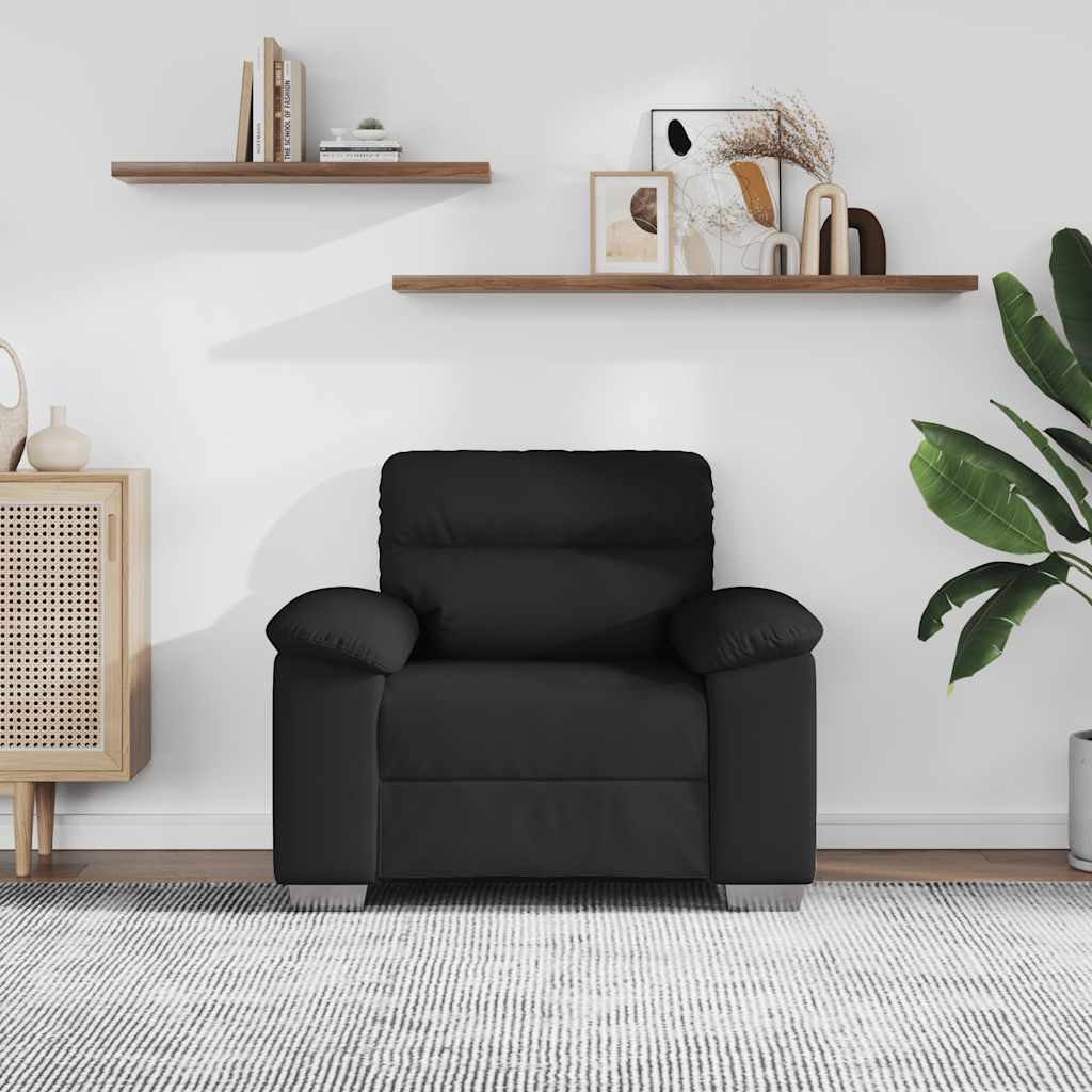 Sofa fotelja crna 100x81x84 cm umjetna koža