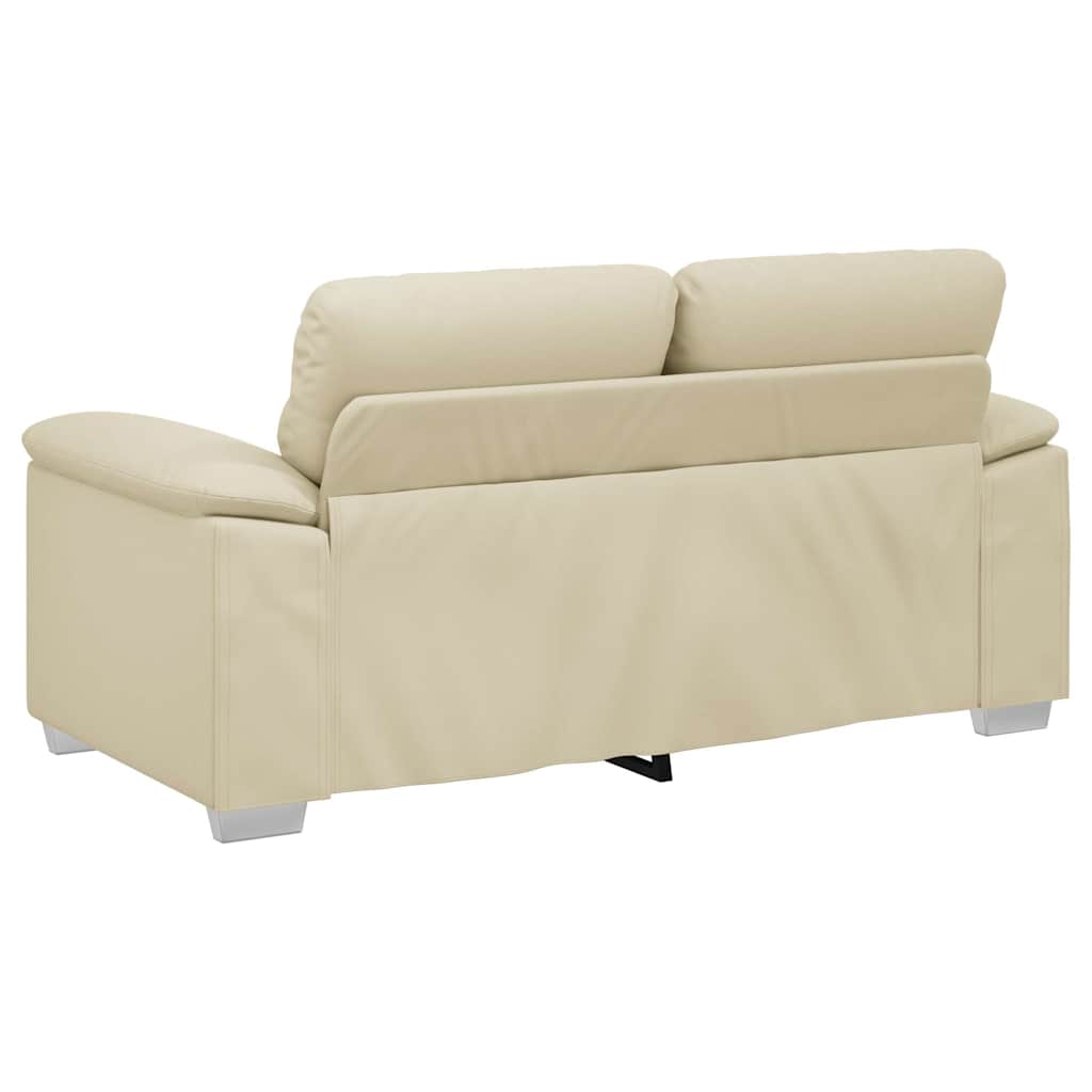 Dvosjed Krem 160x81x84 cm Imitacija kože