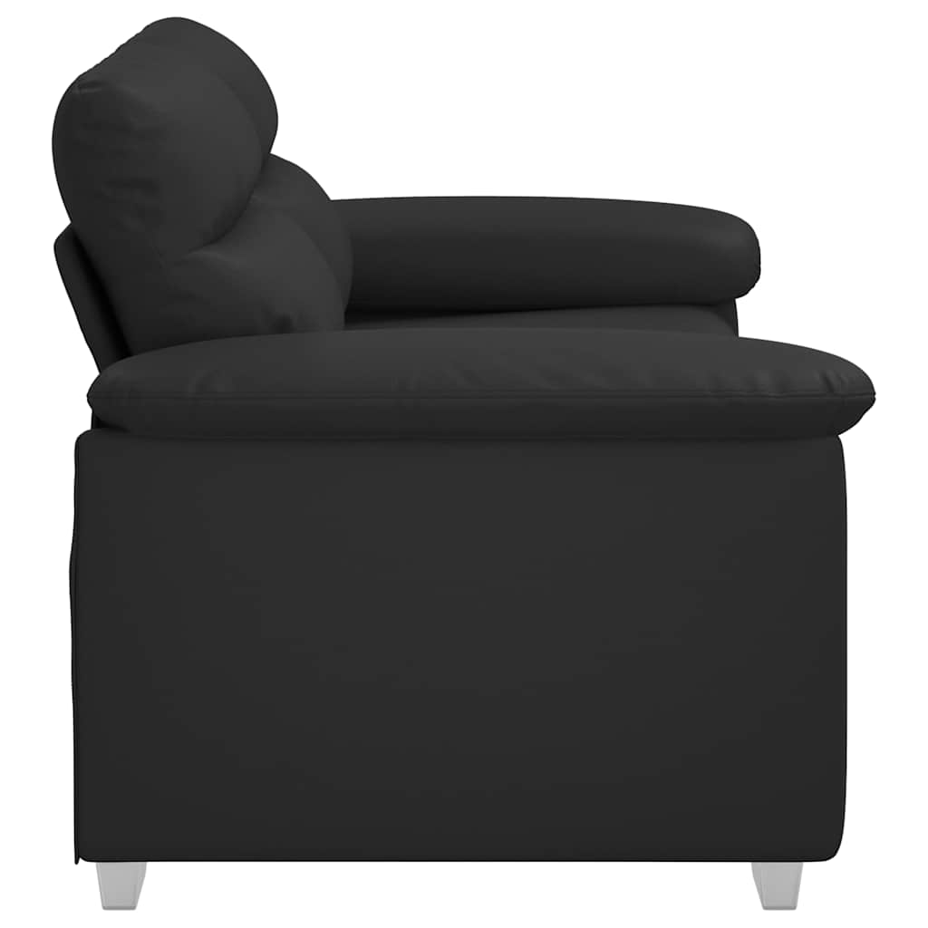 Dvosjed Kauč Crni 160x81x84 cm Implicitna koža