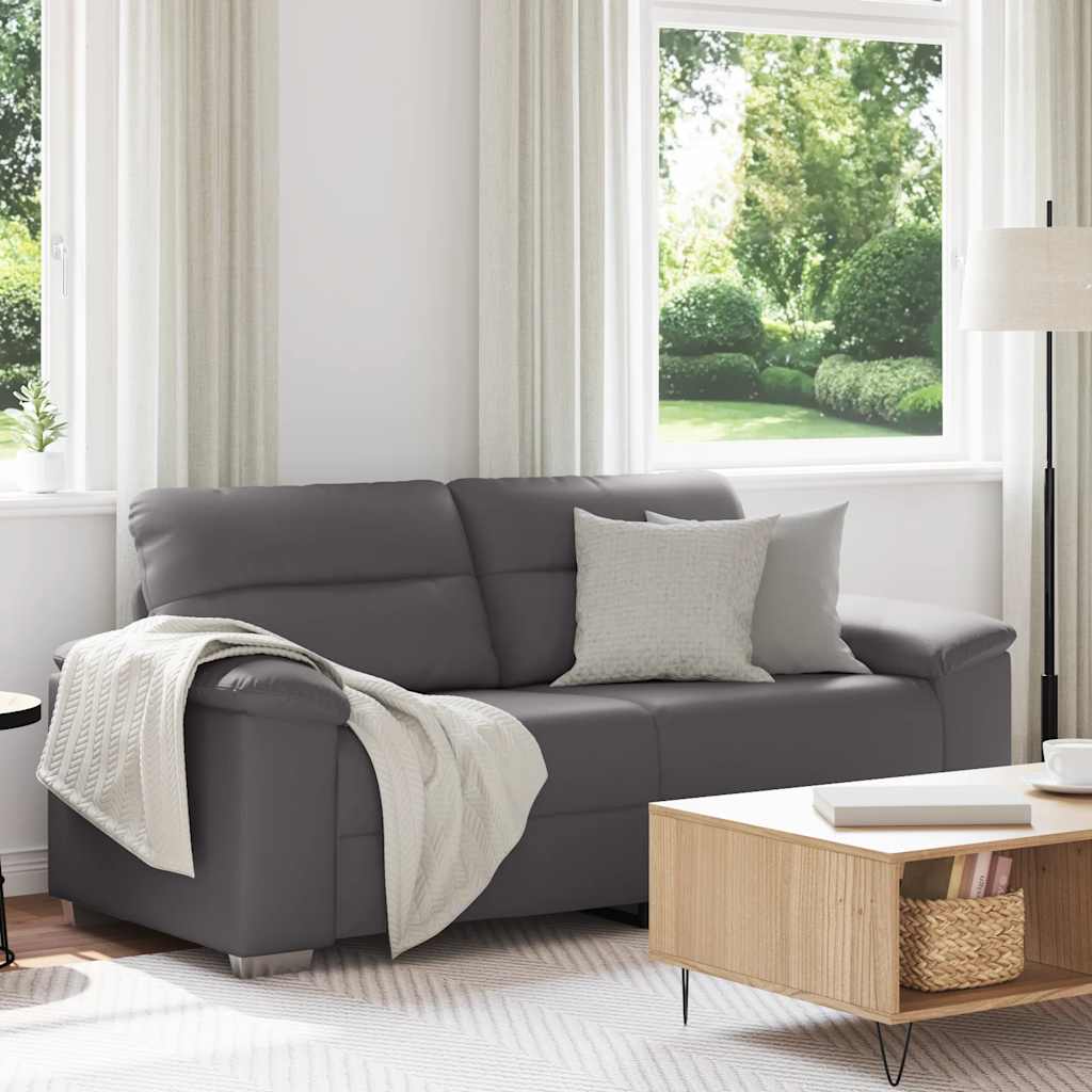 Dvosjed Sofa Siva 180x81x84 cm Implicitna koža