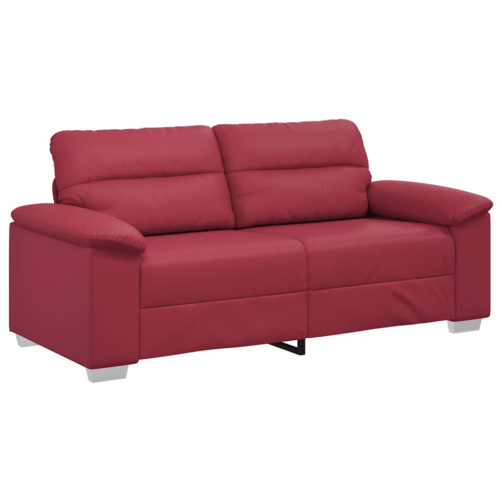 Dvosjed Kauč Vino Crvena 180x81x84 cm Imitacija kože