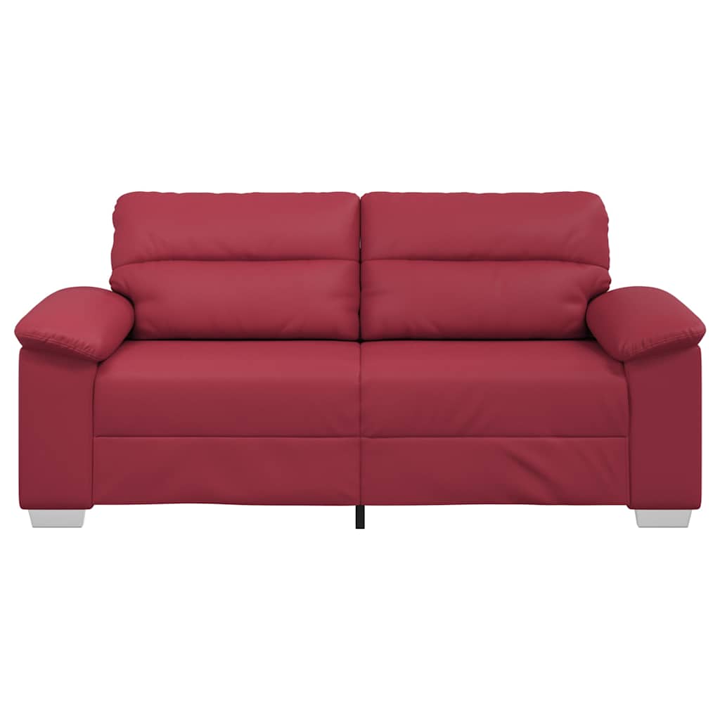 Dvosjed Kauč Vino Crvena 180x81x84 cm Imitacija kože