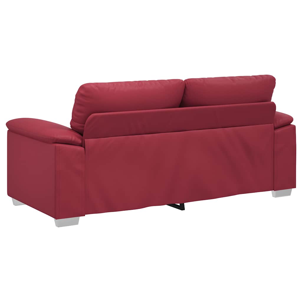 Dvosjed Kauč Vino Crvena 180x81x84 cm Imitacija kože