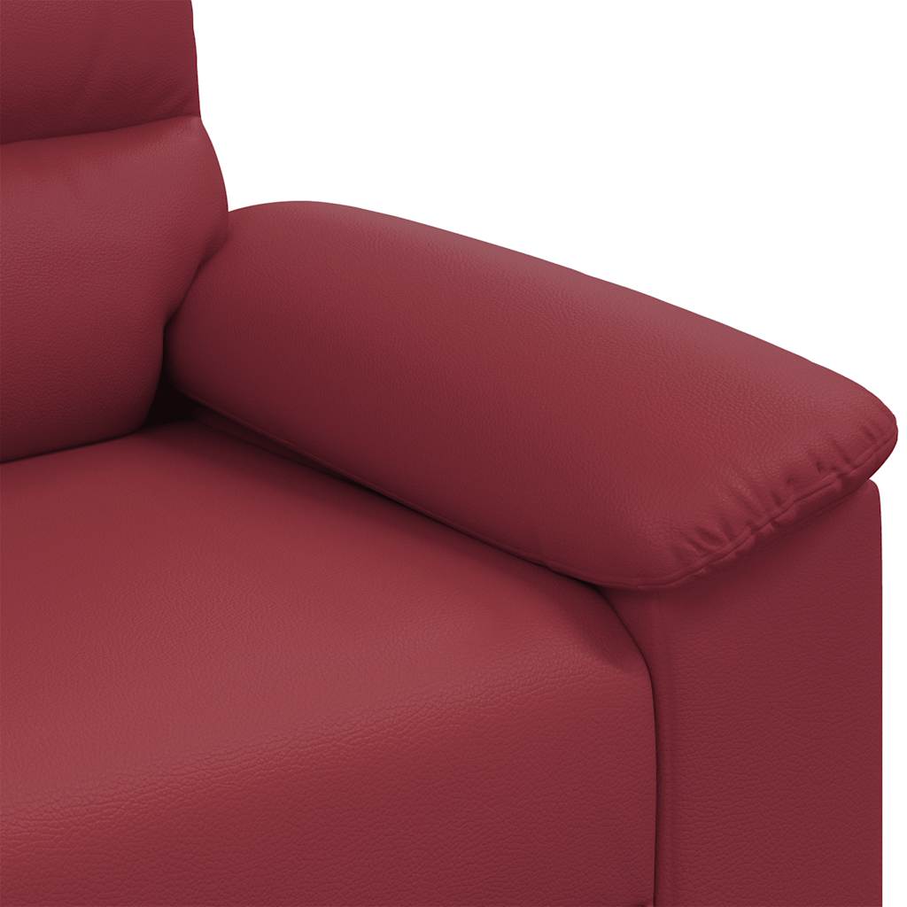Dvosjed Kauč Vino Crvena 180x81x84 cm Imitacija kože