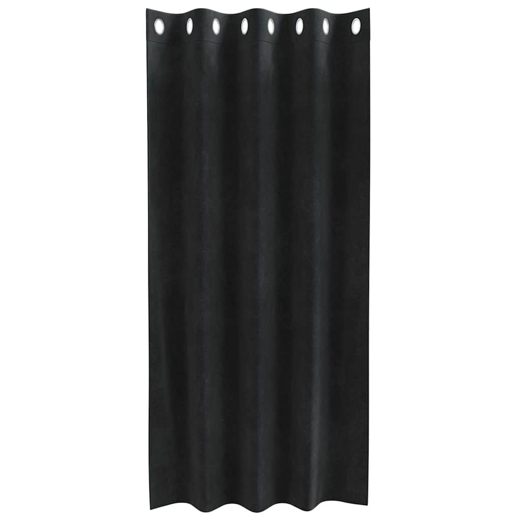 Zavjese za zamračivanje 2 pcs Crna 140 x 175 cm Baršun