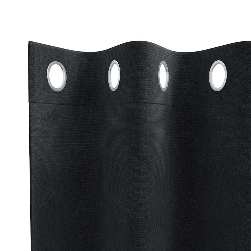 Zavjese za zamračivanje 2 pcs Crna 140 x 260 cm Baršun