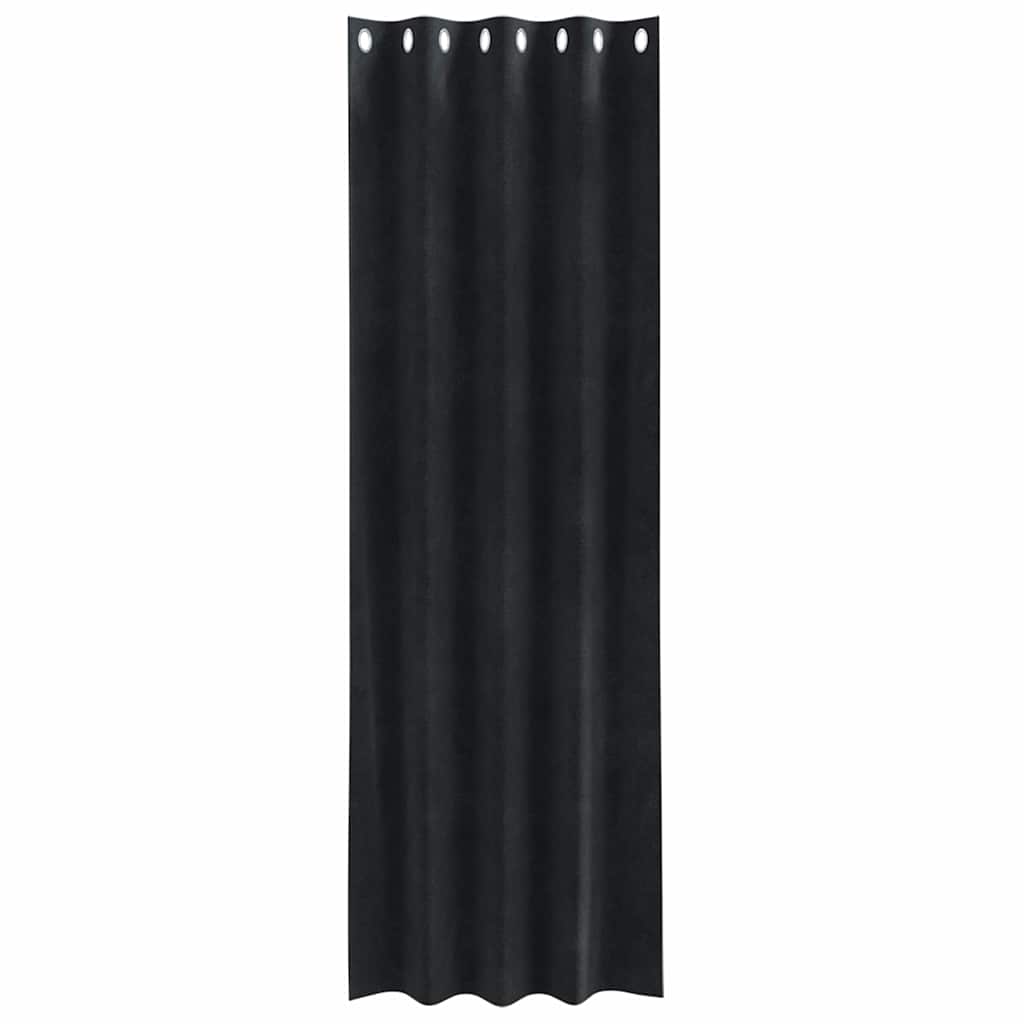 Zavjese za zamračivanje 2 pcs Crna 140 x 260 cm Baršun