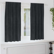 Zavjese za zamračivanje 2 pcs Crna 140 x 175 cm Baršun