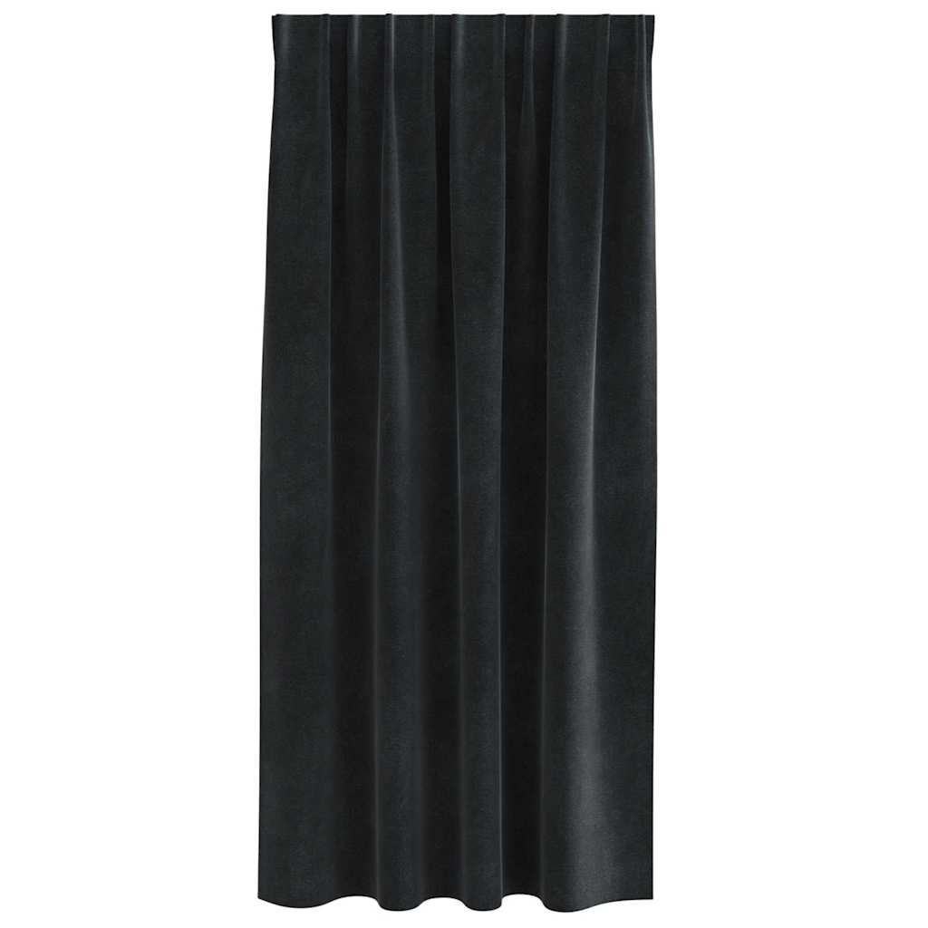 Zavjese za zamračivanje 2 pcs Crna 140 x 175 cm Baršun