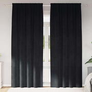 Zavjese za zamračivanje 2 pcs Crna 140 x 245 cm Baršun