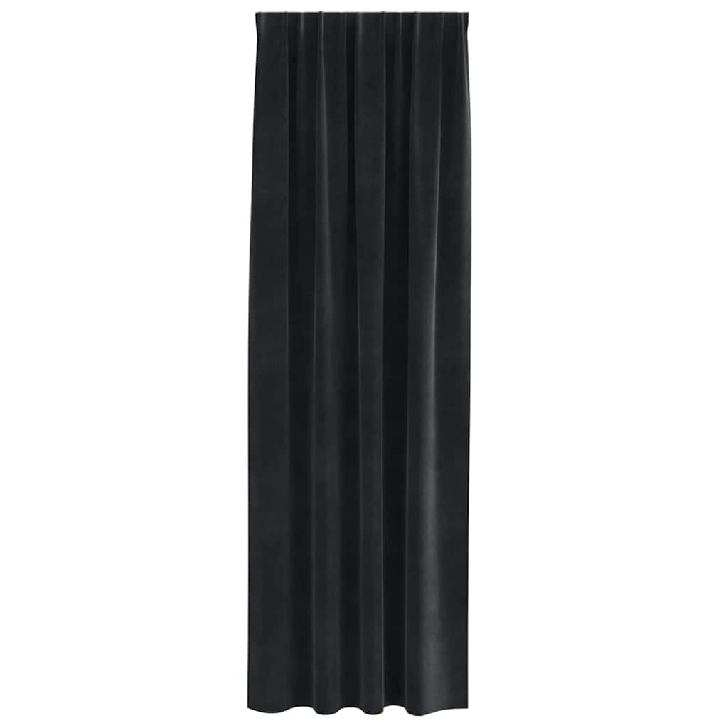 Zavjese za zamračivanje 2 pcs Crna 140 x 245 cm Baršun