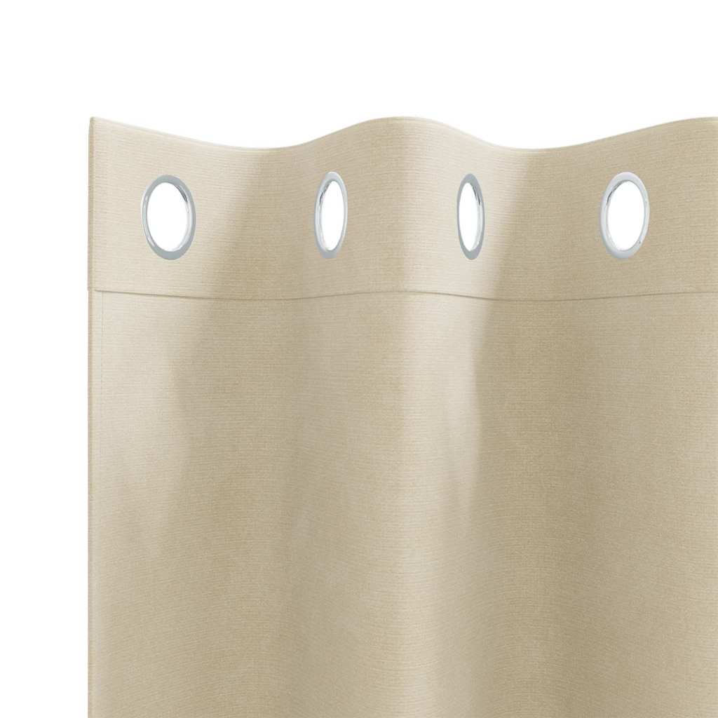Zavjese za zamračivanje 2 pcs Krema 140 x 140 cm Baršun