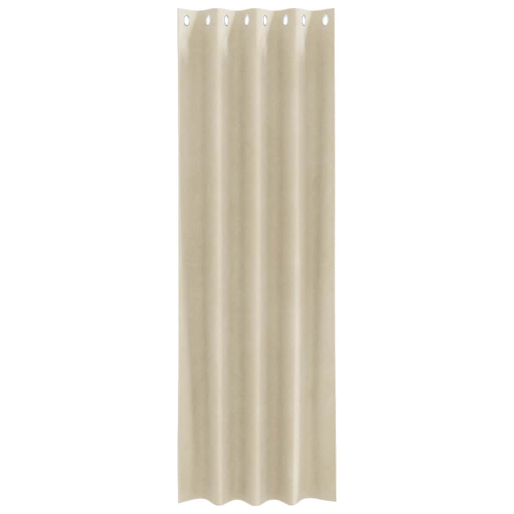 Zavjese za zamračivanje 2 pcs Krema 140 x 225 cm Baršun
