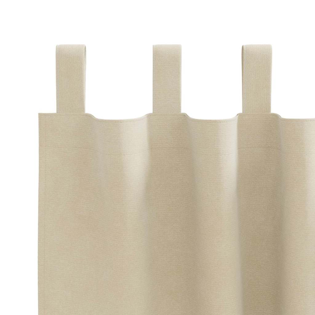 Zavjese za zamračivanje 2 pcs Krema 140 x 225 cm Baršun