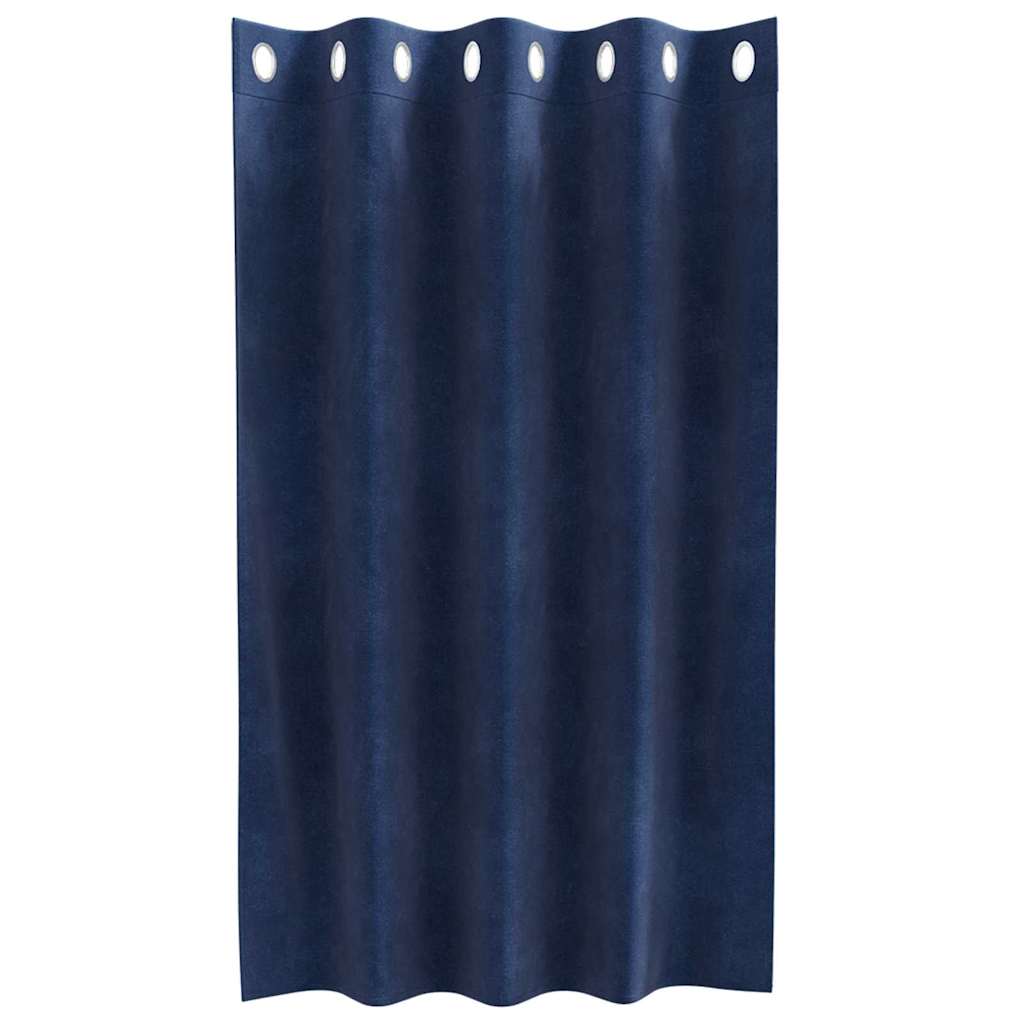 Zavjese za zamračivanje 2 pcs Tamno plava 140 x 140 cm Baršun