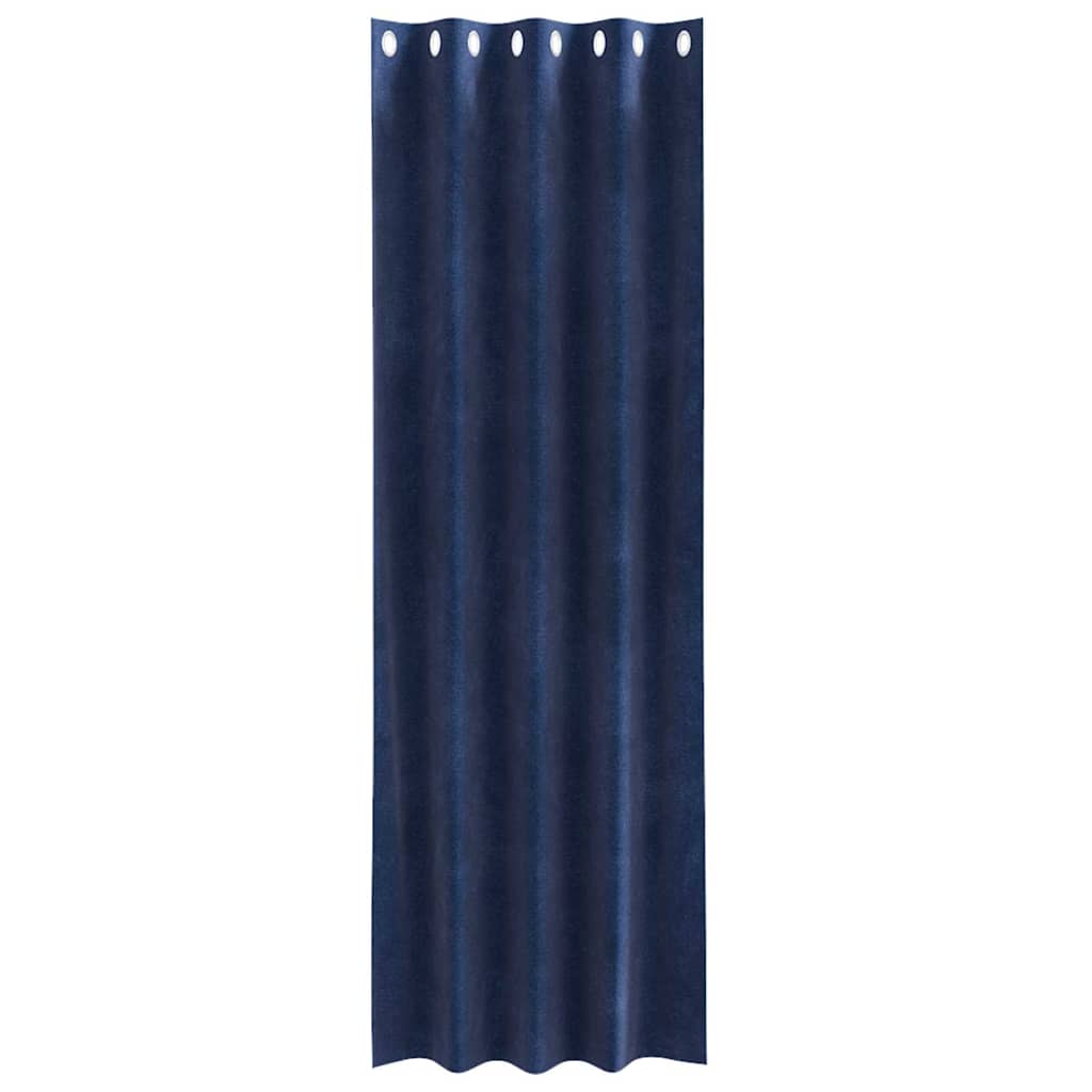 Zavjese za zamračivanje 2 pcs Tamno plava 140 x 245 cm Baršun