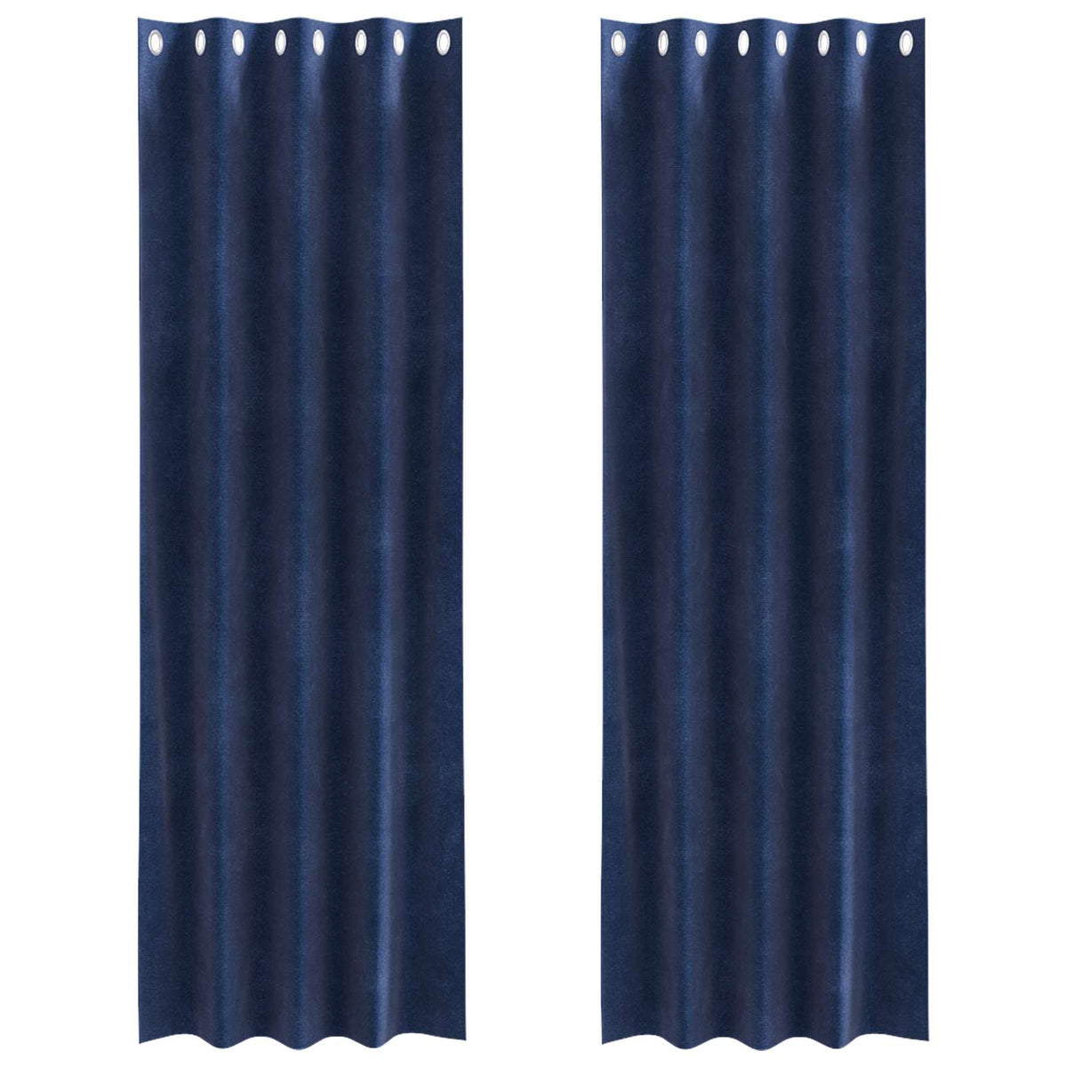 Zavjese za zamračivanje 2 pcs Tamno plava 140 x 260 cm Baršun