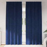 Zavjese za zamračivanje 2 pcs Tamno plava 140 x 260 cm Baršun