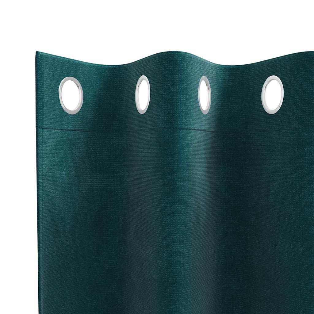 Zavjese za zamračivanje 2 pcs Tamnozelena 140 x 175 cm Baršun