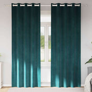 Zavjese za zamračivanje 2 pcs Tamnozelena 140 x 260 cm Baršun