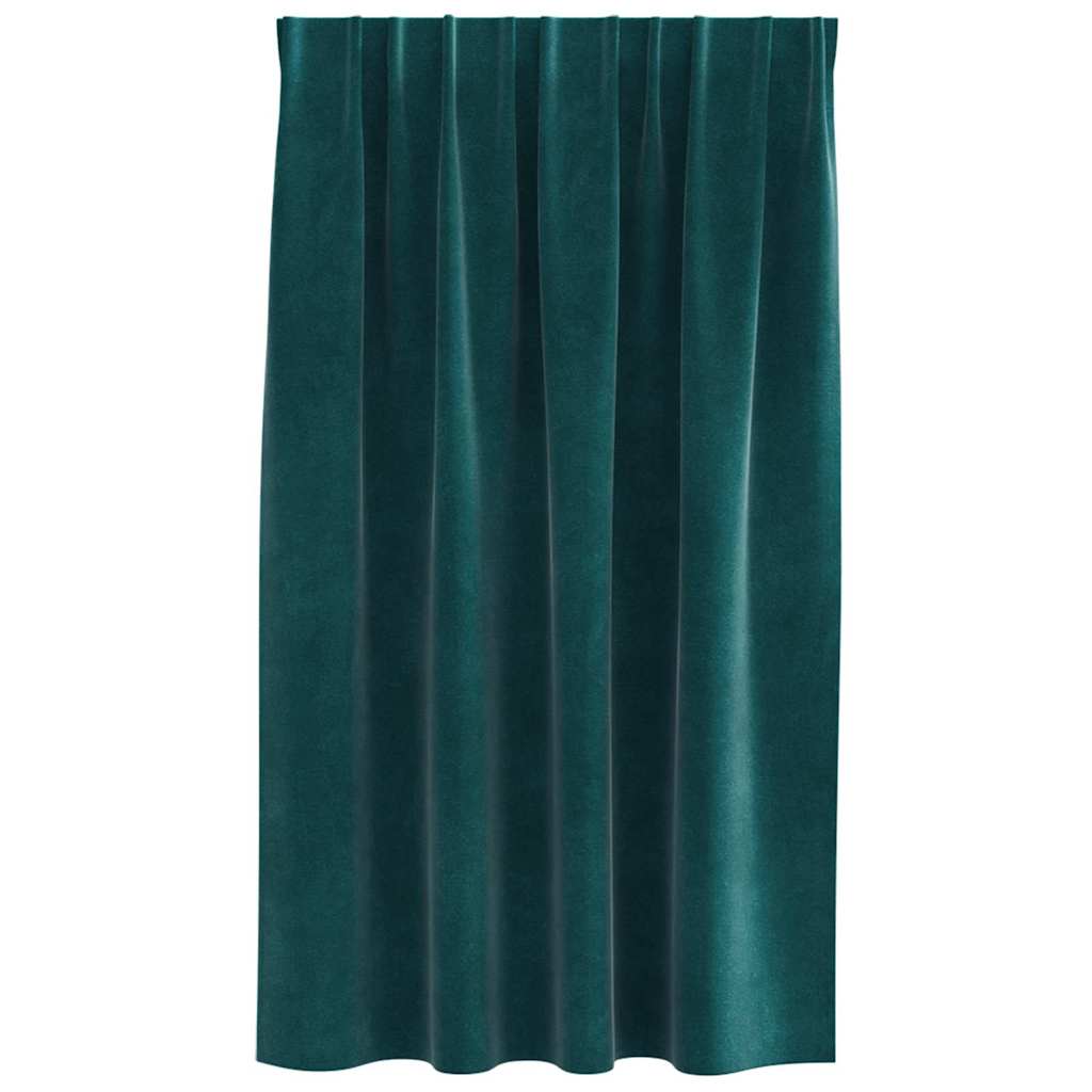 Zavjese za zamračivanje 2 pcs Tamnozelena 140 x 140 cm Baršun
