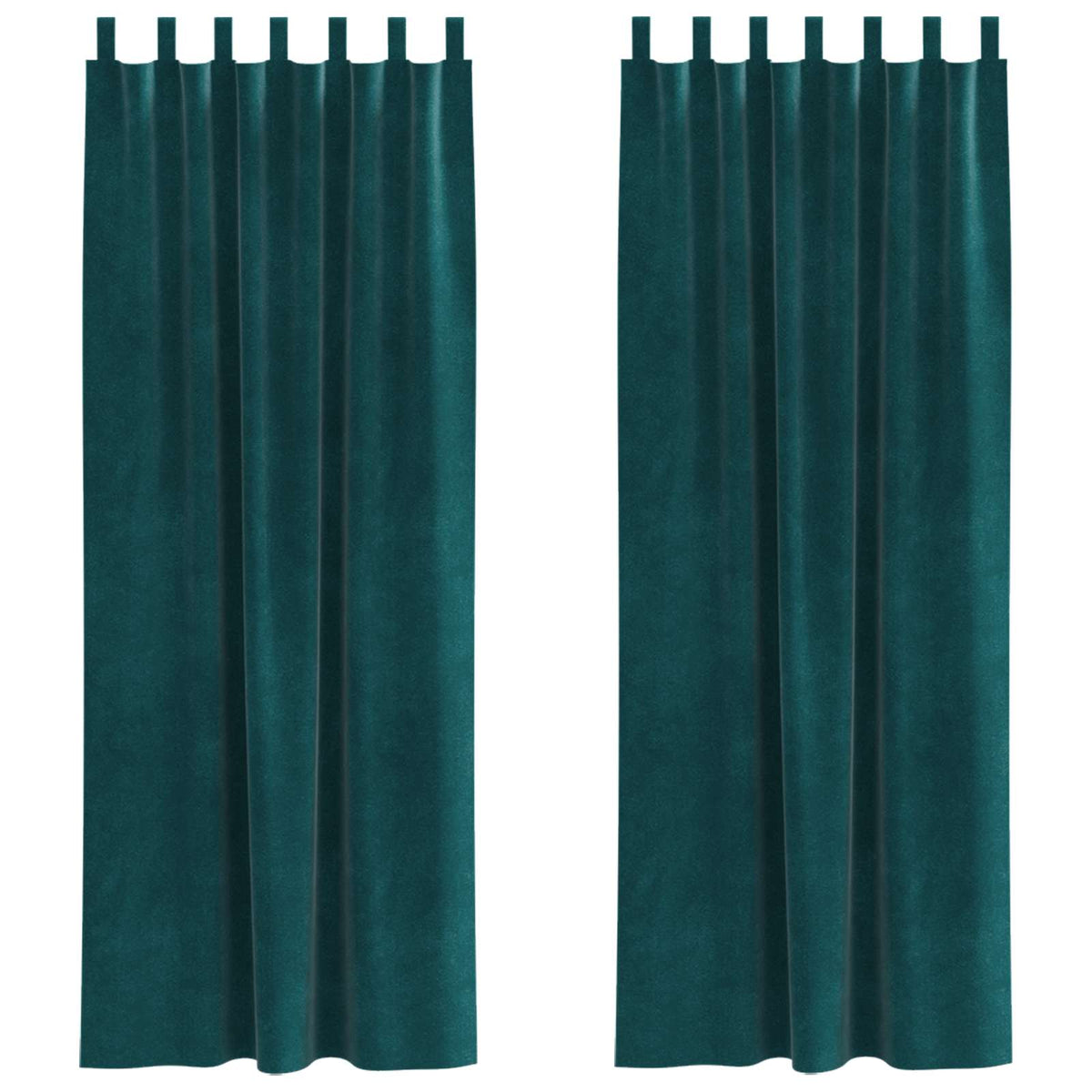 Zavjese za zamračivanje 2 pcs Tamnozelena 140 x 245 cm Baršun