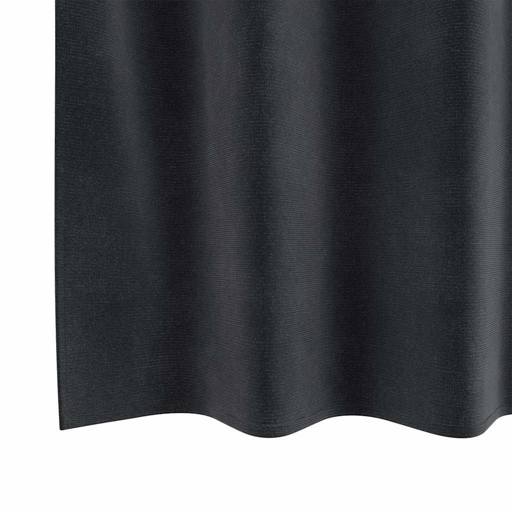 Zavjese za zamračivanje 2 pcs Tamno siva 140 x 175 cm Baršun