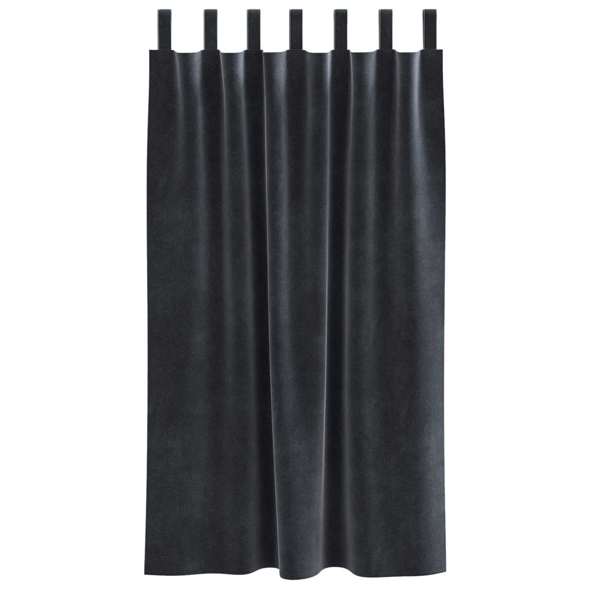 Zavjese za zamračivanje 2 pcs Tamno siva 140 x 175 cm Baršun