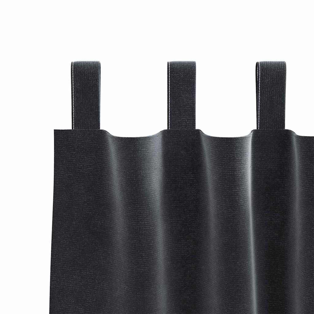 Zavjese za zamračivanje 2 pcs Tamno siva 140 x 245 cm Baršun
