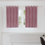 Zavjese za zamračivanje 2 pcs Tamno ružičasta 140 x 140 cm