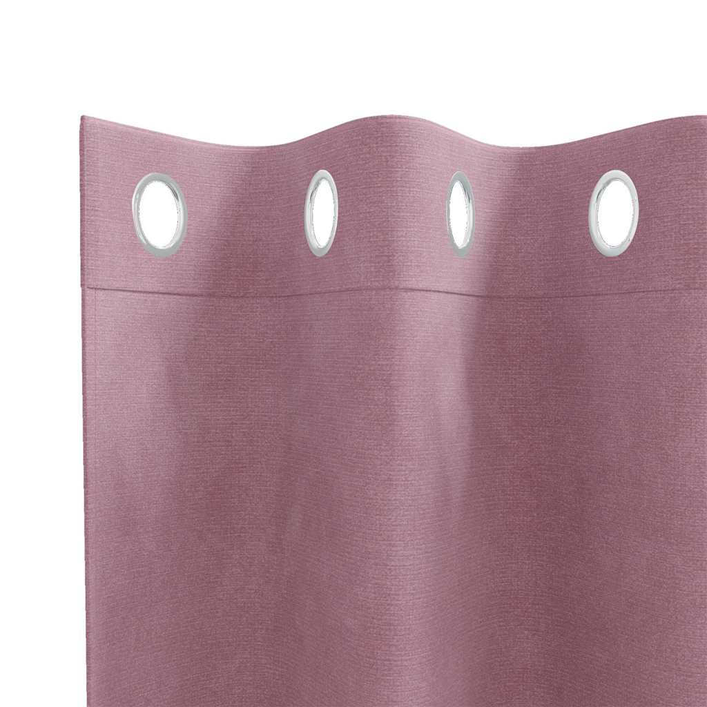 Zavjese za zamračivanje 2 pcs Tamno ružičasta 140 x 225 cm