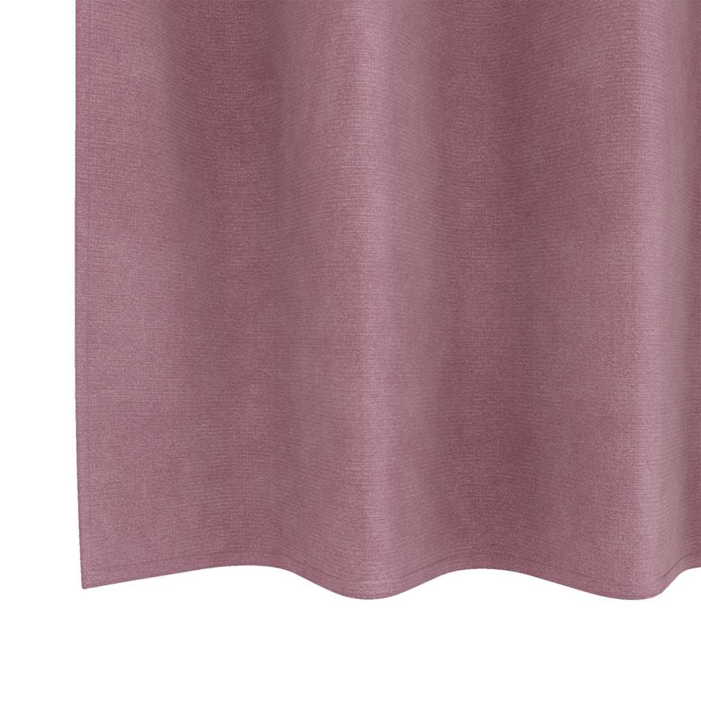 Zavjese za zamračivanje 2 pcs Tamno ružičasta 140 x 225 cm
