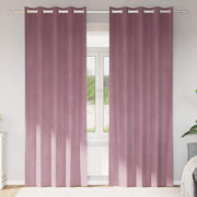 Zavjese za zamračivanje 2 pcs Tamno ružičasta 140 x 225 cm