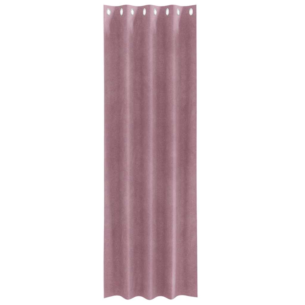 Zavjese za zamračivanje 2 pcs Tamno ružičasta 140 x 225 cm