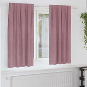 Zavjese za zamračivanje 2 pcs Tamno ružičasta 140 x 175 cm