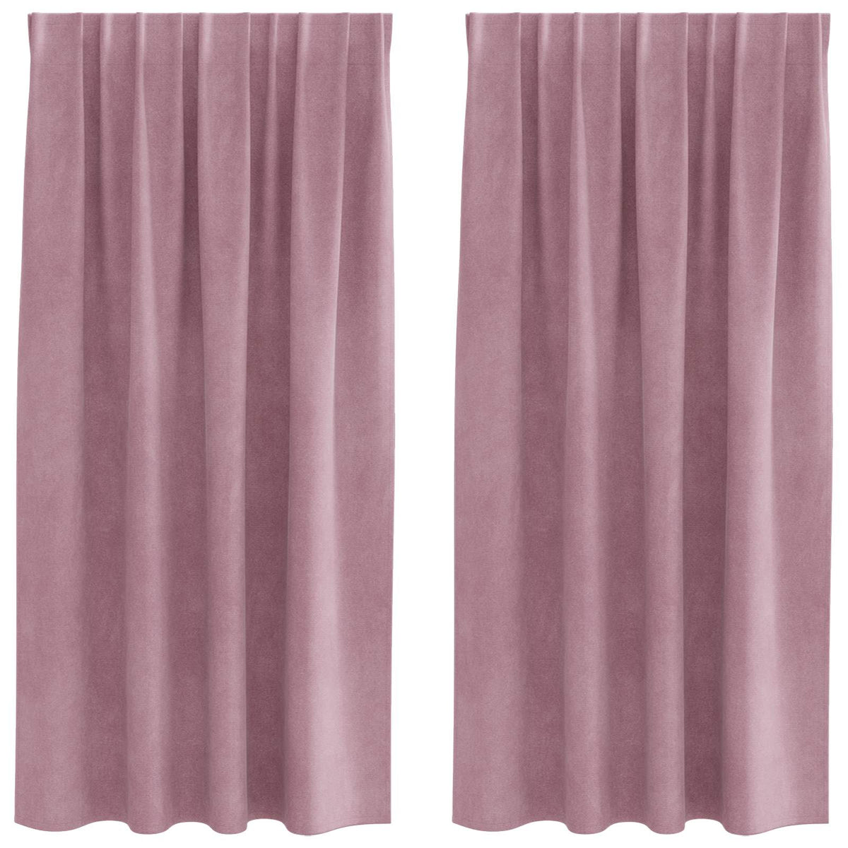 Zavjese za zamračivanje 2 pcs Tamno ružičasta 140 x 175 cm