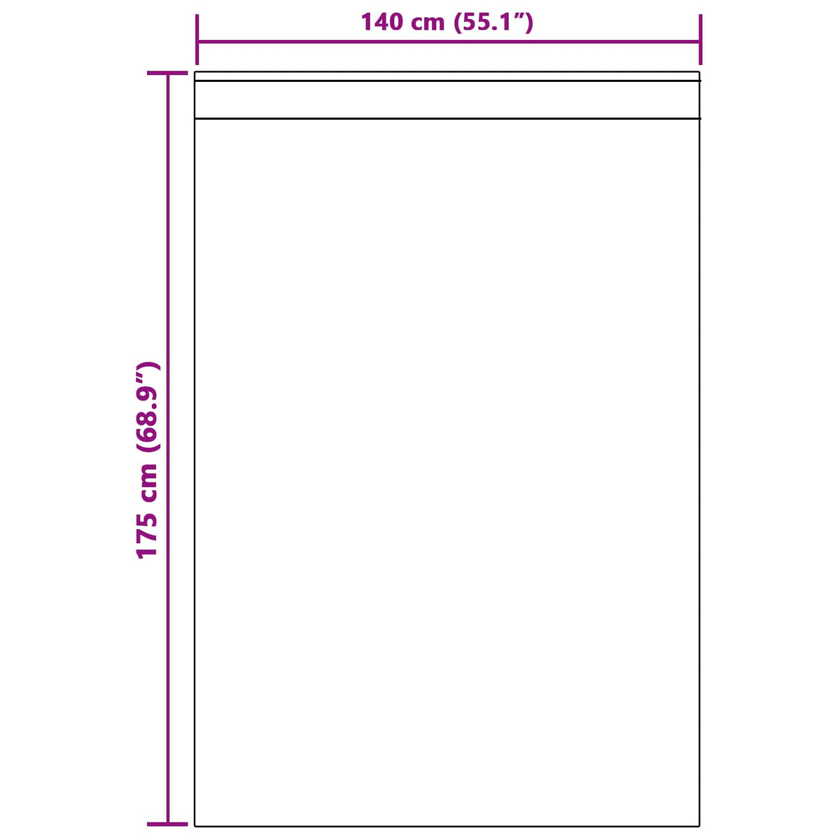 Zavjese za zamračivanje 2 pcs Tamno ružičasta 140 x 175 cm